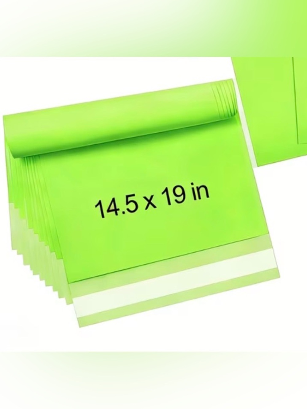 Bright Lime Green 14.5 x 19 in Poly Mailer (Set of 25)